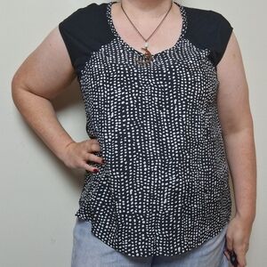 Anthropologie Akemi + Kin Mixed Media Blouse